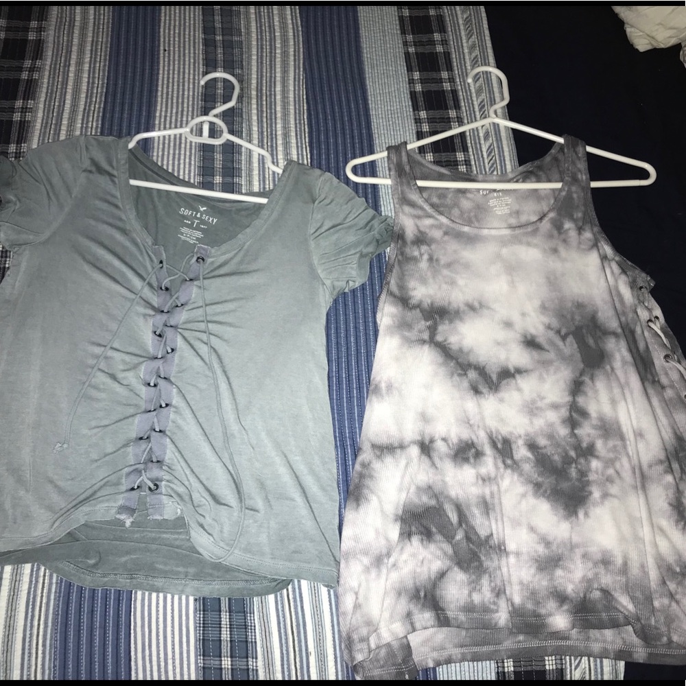 TWO American Eagle tops size small